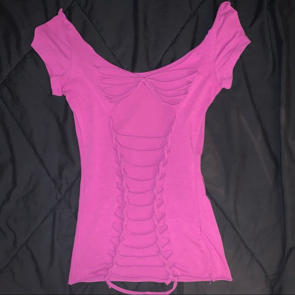 Cut-Up Tied T-Shirt